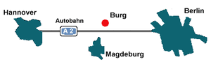 Burg an der Autobahn A2