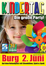 Flyer Kinderfest am 2. Juni 2012 von 09.00 bis 15.00 Uhr