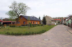 sanierte Straße in Schartau