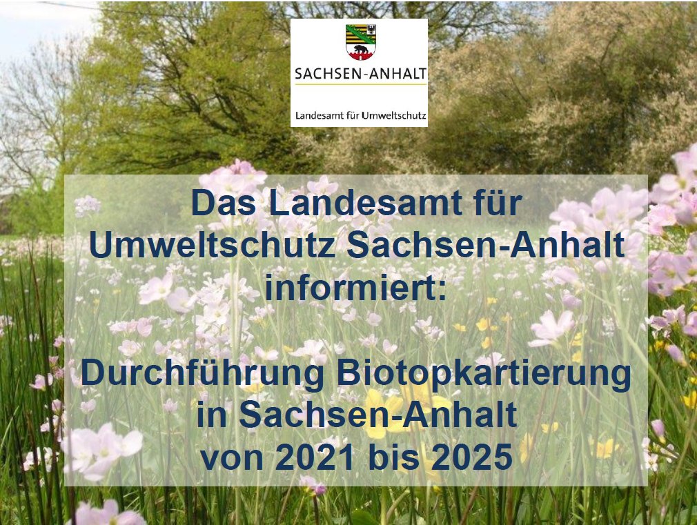 Kartierungen von Tierarten, Biotopen und Lebensraumtypen